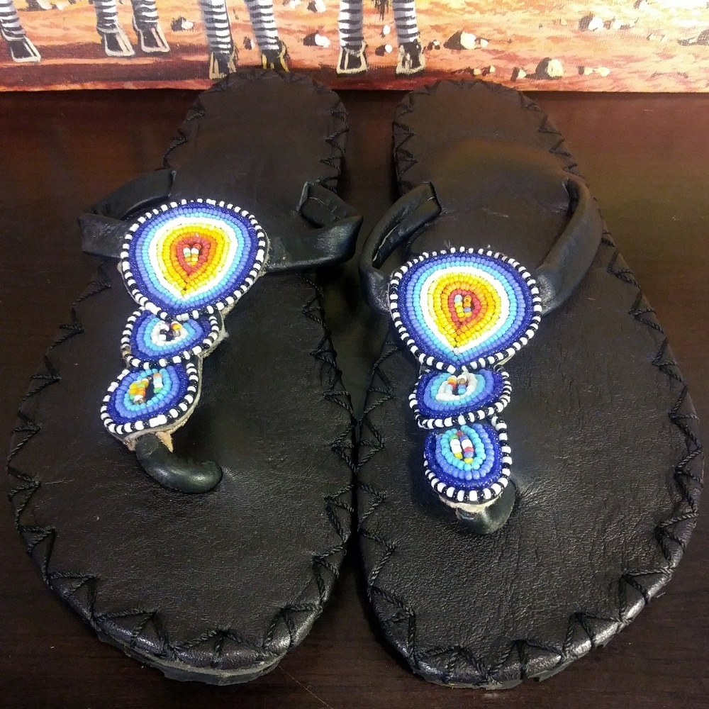 Womens Size 8 Leather Sandles
